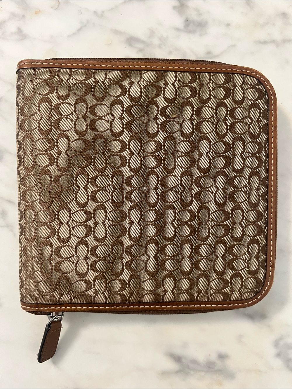 Vintage COACH CD/DVD Holder
- Brown Signature Print NWT